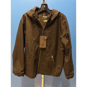 Hawke & Co Outfitter Mens Black Fleece-Lined Performance Jacket With Hood Size L